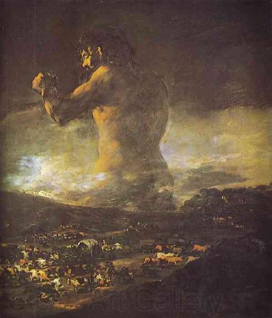 Francisco Jose de Goya The Colossus. France oil painting art